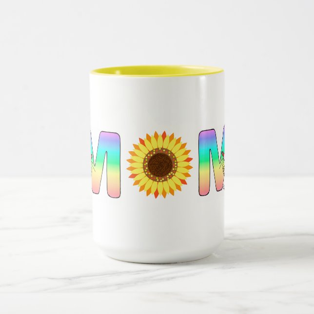MOM Sunflowers and Mice Mug (Center)