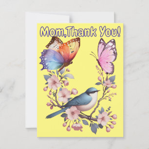 Mom, Thank You! Postcard
