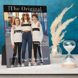 Mom: The Original Influencer' Magazine Cover  Plaque