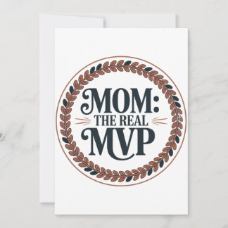 Mom: The Real MVP Invitation