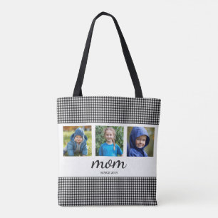 Mom Three Photo Tote Bag