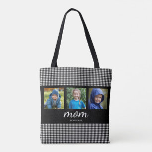 Mom Three Photo Tote Bag