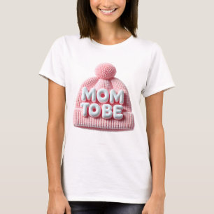 Mom To Be Baby Announcement Design with Cute Baby  T-Shirt