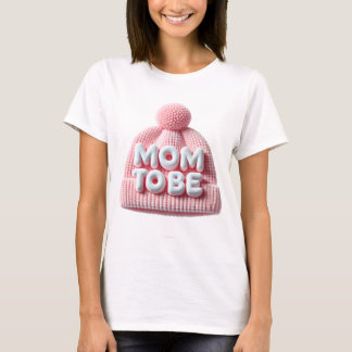 Mom To Be Baby Announcement Design with Cute Baby  T-Shirt