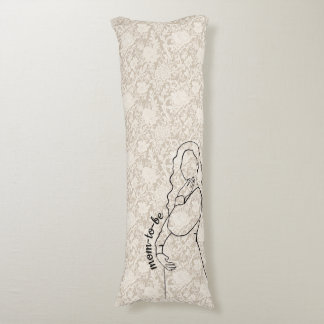 Mom-to-be Faux Lace Body Cushion