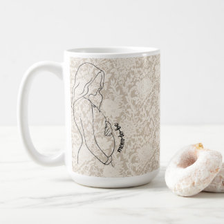 Mom-to-be Faux Lace Coffee Mug