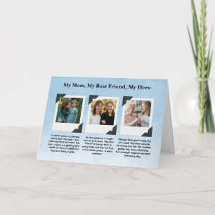 Mom Tribute Photo Collage Card