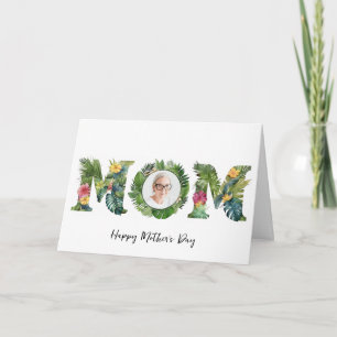 MOM Tropical Picture Frame Mother's Day Card