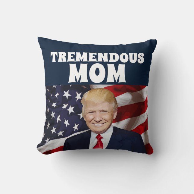 MOM TRUMP THROW  PILLOWS (Front)