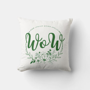 MOM upside down spells WOW! Cushion