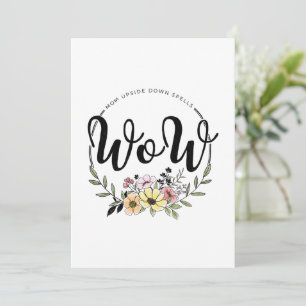 MOM upside down spells WOW!  Holiday Card