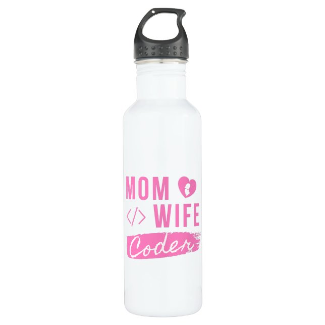 MOM WIFE CODER - CODER MOM 710 ML WATER BOTTLE (Front)