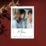 Mom Will You Walk Me Down The Aisle Mother Bride Postcard<br><div class="desc">Mom Will You Walk Me Down The Aisle Mother  of the Bride Proposal</div>
