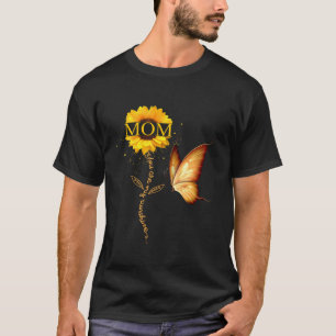 Mom You Are My Sunshine Butterfly And Sunflower Mo T-Shirt