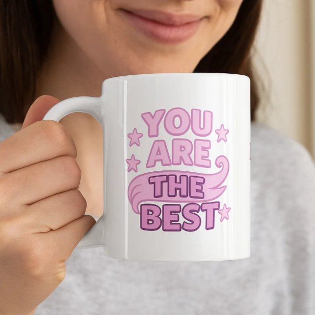 Mom you are the best pink purple coffee mug (Creator Uploaded)