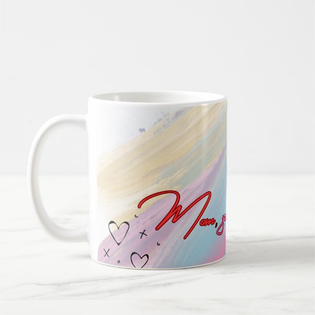 Mom, You're the Best! Mother's Day Music Coffee Mug (Left)