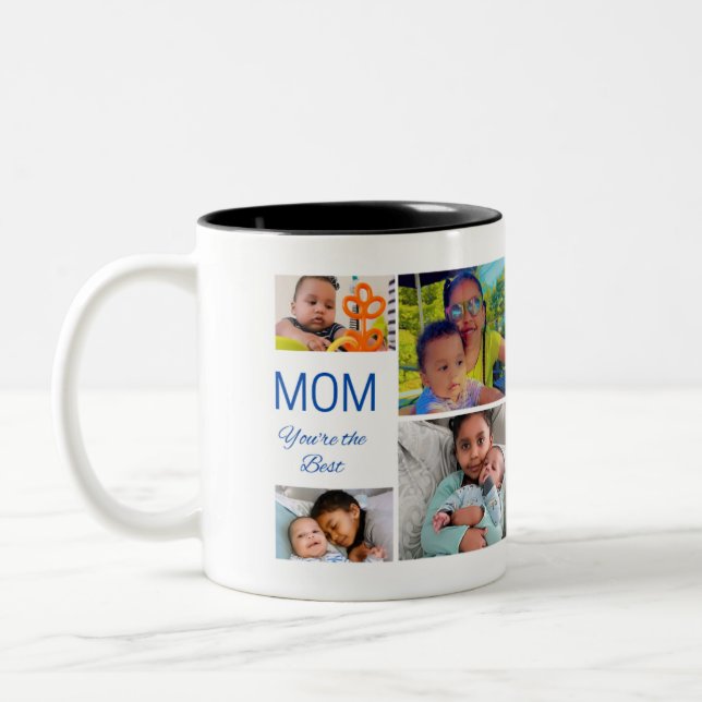 MOM YOU'RE THE BEST Two-Tone COFFEE MUG (Left)