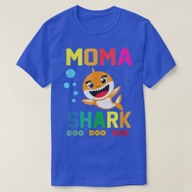 Moma Shark  Moma Shark Lover Family Mothers Day  T-Shirt (Design Front)