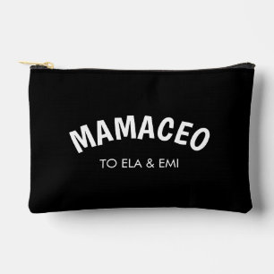 Momager Modern Mom Manager Kids Names Accessory Pouch