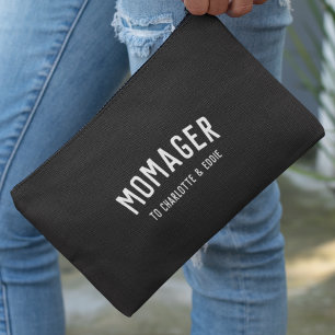 Momager Modern Mum Manager Kids Names Accessory Pouch