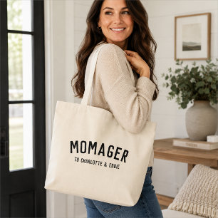 Momager Tote Bag   Mum Custom Gift From Kids