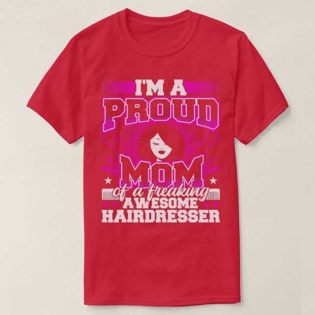 Momawesome Hairdresser Soft Moustache T-Shirt (Design Front)