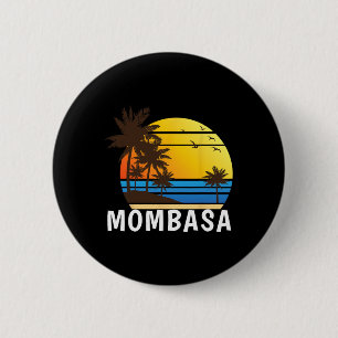 Mombasa Beach Sunset Men Women Kids 6 Cm Round Badge