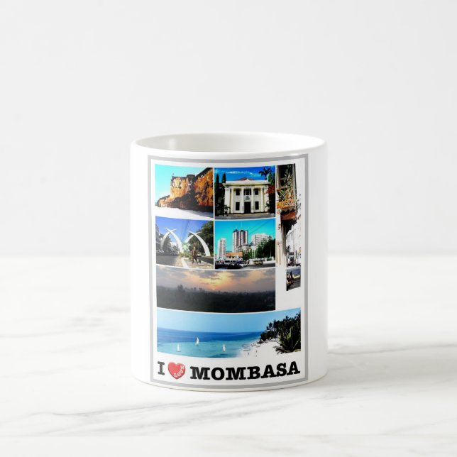 Mombasa - Kenya - I Love - Coffee Mug (Center)