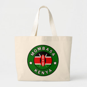Mombasa Kenya Large Tote Bag