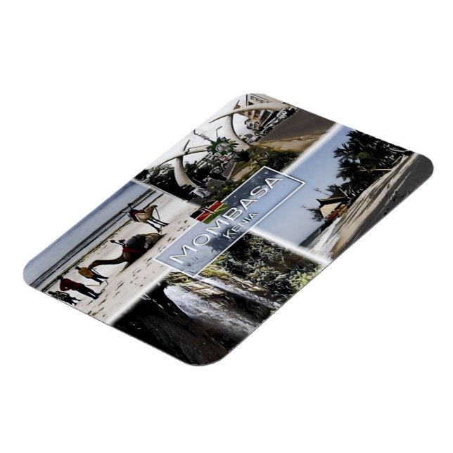 Mombasa - Kenya - Mosaic - Magnet (Left Side)