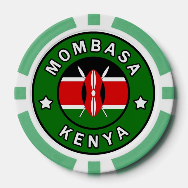 Mombasa Kenya Poker Chips (Front)
