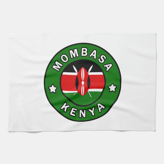 Mombasa Kenya Tea Towel (Horizontal)