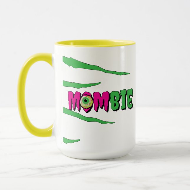 MOMbie Ghoulishly Fun Funny Halloween Mug (Left)