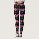 Mombie Zombie With Kids Womens Leggings<br><div class="desc">Introducing our Mombie Zombie with Kids Leggings - the perfect addition to any mum's Halloween or Fall wardrobe! Embrace your inner zombie mum with this spooky tee featuring your kids' names and representing the Mombie life in style. These leggings are perfect for moms who love all things Halloween, Gothic, and...</div>