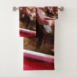 momcherrymarshmallowfudge bath towel set
