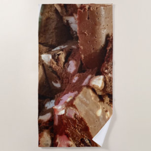 momcherrymarshmallowfudge beach towel