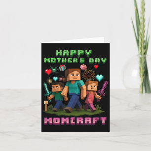 Momcraft Funny Gamer For Happy Mother Day  Card