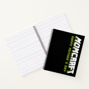 Momcraft Happy Mother Day Funny Gamer Mum Notebook