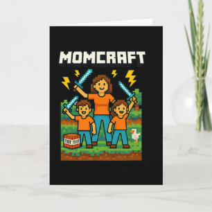 Momcraft Mom Gamer Mum Mother's Day Gift Idea  Card