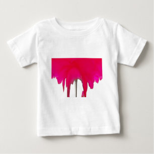 Moment Captured: A Red Rose Petal Elegance Baby T-Shirt