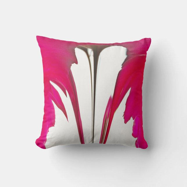 Moment Captured: A Red Rose Petal Elegance Cushion (Front)