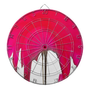 Moment Captured: A Red Rose Petal Elegance Dartboard