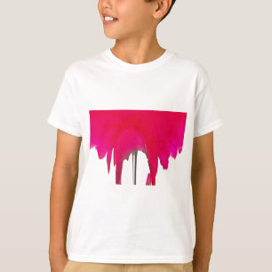 Moment Captured: A Red Rose Petal Elegance T-Shirt