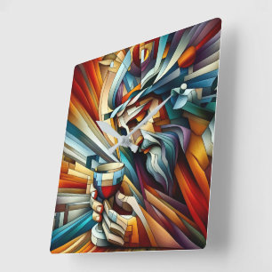 Moment of Agony Square Wall Clock