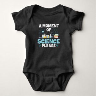 Moment of Science Funny Chemistry Scientist  Teach Baby Bodysuit