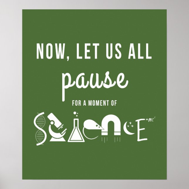 Moment of Science Green Poster (Front)