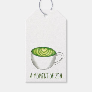 Moment of Zen Matcha Green Tea Latte Love Gift Tags