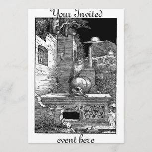 Momento Mori Cemetery Invitation