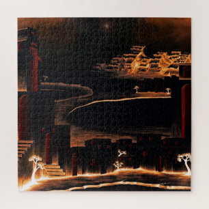 "Moments After" - mysterious cryptic art. Jigsaw Puzzle