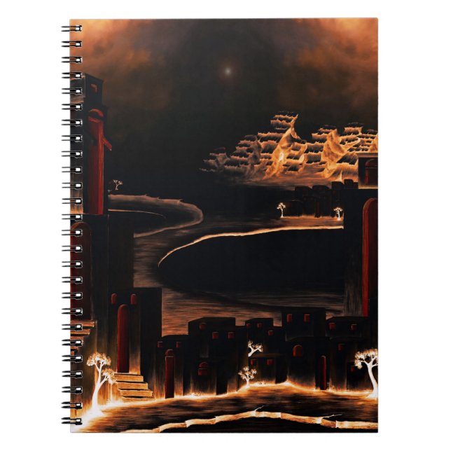 "Moments After" - mysterious cryptic art. Notebook (Front)